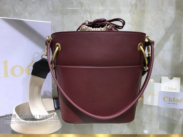 Chloe女包 克洛伊經典Roy抽繩圓環大號水桶包 Chole手提肩背斜挎包  jjh1317